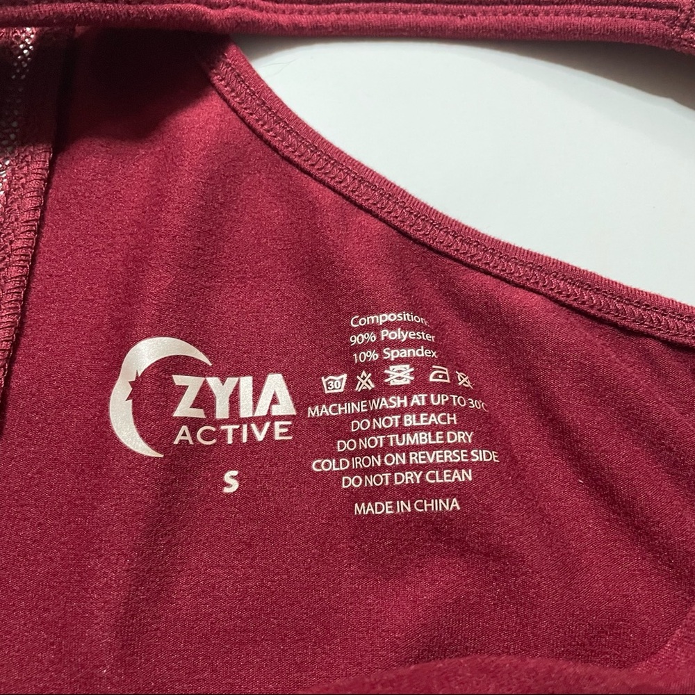 Zyia Active Berry Red Racerback Athleisure Lounge Athletic Tank Top Size Small - Picture 3 of 5